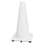 Lakeside 18" White Traffic Cone, Made in USA