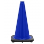 18" Navy Blue Traffic Cone Black Base, 3 lbs