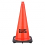 28" Do Not Enter STENCIL Traffic Cone, 7 lb Black Base