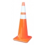 36" All Orange 10 lbs Traffic Cones with 4" and 6" Collars Made in USA