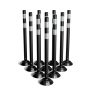 Omniflex 36 Inch Black Tubular Traffic Delineator - 10 Pack 