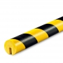 Edge Protection, Type B, Black / Yellow, I-Beam Shelf slide-on, non-adhesive, 39 3/8 in