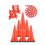 28" Traffic Cone Chain 6 Pack Kit