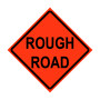Rough Road Roll-Up Traffic Sign