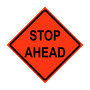 Stop Ahead Roll-Up Traffic Sign