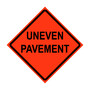 Uneven Pavement Roll-Up Traffic Sign