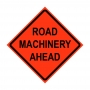 48" x 48" Roll Up Traffic Sign - Road Machinery Ahead