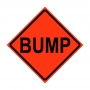 36" x 36" Roll Up Traffic Sign - Bump