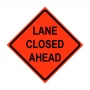 36" x 36" Roll Up Traffic Sign - Lane Closed Ahead