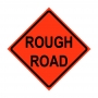 36" x 36" Roll Up Traffic Sign - Rough Road