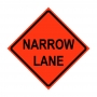 36" x 36" Roll Up Traffic Sign - Narrow Lane