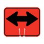 Traffic Cone Sign - DOUBLE ARROW