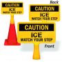 ConeBoss Sign: Caution Ice - Watch Your Step