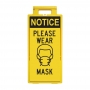 Lamba Floor Stand - Notice Please Wear Mask