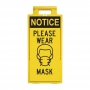 Lamba Floor Stand - Notice Please Wear Mask
