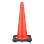 28" Slim Orange Traffic Cone, 7lb  Black Base
