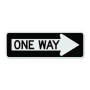 Official MUTCD One Way Sign (RIGHT ARROW)
