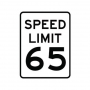 Official MUTCD Speed Limit 65 Traffic Sign