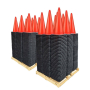 28" Traffic Cones, 7lb Black Base - Select Color -Two Pallets