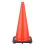 Govt Agency 28" Orange Traffic Cone, 7lb Black Base
