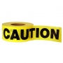 Yellow Caution Tape 1.5 mil 3" x 1000' TAA Compliant - 12 Pack