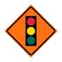 Traffic Signal Symbol Roll-Up Traffic Sign