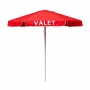 Valet Red Podium Aluminum Frame Umbrella