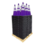 28" Purple Traffic Cones, 7 lb Black Base w/6" & 4" Reflective Collars Pallet Bundle