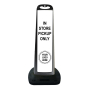 Black Vertical Panel w/Rubber Base - In Store Pickup Only
