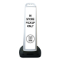 White Vertical Panel w/Rubber Base - In Store Pickup Only 