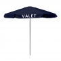 Valet Navy Blue Podium Aluminum Frame Umbrella
