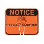 Traffic Cone Sign - Notice Use Hand Sanitizer