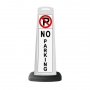 Valet White Vertical Panel No Parking w/Reflective Sign P15
