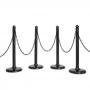 Plastic Post and Chain Kit - 4 Posts - 32' Plastic Chain