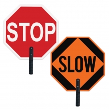 24 Inch Stop/Slow Aluminum Paddle Sign