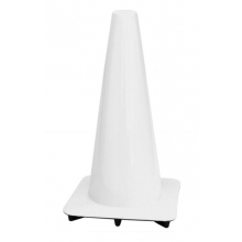 Lakeside 18" White Traffic Cones, Made in USA