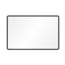 24" x 36" Engineer Grade Reflective Aluminum Sign - Custom message 