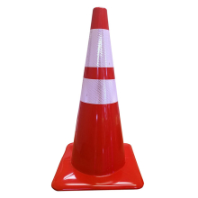 Lakeside 28" 7 lbs Red Traffic Cone w/4" & 6" Reflective Collars