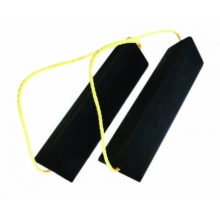 Aircraft Chocks Pair with Yellow Rope Handle