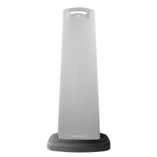 White Vertical Sign Panel w/Base Option - Blank