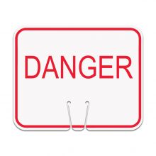 Traffic Cone Sign - DANGER (Red)