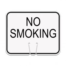 Traffic Cone Sign - NO SMOKING