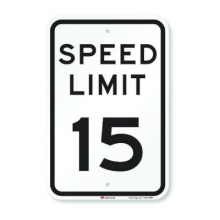 Official MUTCD Speed Limit 15 Traffic Sign