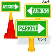 ConeBoss Sign: Parking w/Arrow
