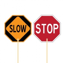 Engineer Grade Reflective Stop/Slow Stand-Up Paddle Sign