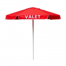 Valet Red Podium Aluminum Frame Umbrella