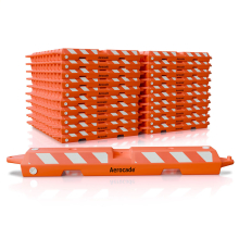 FAA Rated Orange Aerocade Airport Barricade 200 Pack Bundle