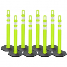 Arch-Looper Premium 42"  Lime Delineator Post with Base- Pack of 400 - Free Shipping