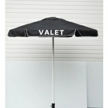 Valet Black Podium Aluminum Frame Umbrella