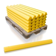 6' Dura Stop Heavy Duty Plastic Parking Block 4.5